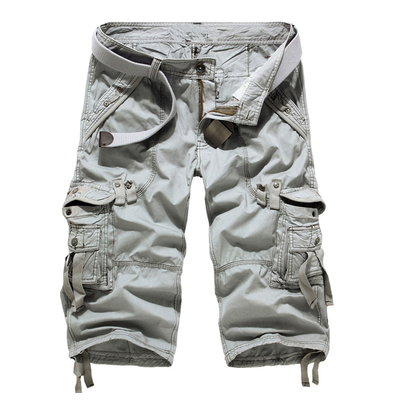 🩳 50% RABATT NU! 👖 Men's Multi-Pocket Cargo Shorts – Relaxad Passform, Andningsbar Bomullsblandning & Robust Konstruktion För Utomhus & Vardag 💪