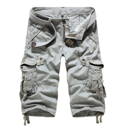 🩳 50% RABATT NU! 👖 Men's Multi-Pocket Cargo Shorts – Relaxad Passform, Andningsbar Bomullsblandning & Robust Konstruktion För Utomhus & Vardag 💪