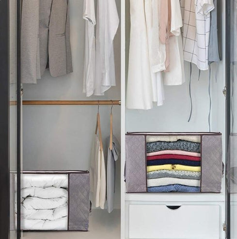 🧺 50% RABATT! 🛏️ Quiltförvaringsväska – Dammtät, Stor Kapacitet & Perfekt För Förvaring Av Täcken & Kuddar 🗄️