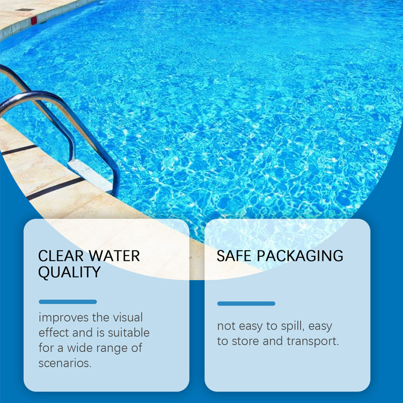 💧 Poolrensvätska – Kristallklart vatten utan besvär! ✨Farväl grönt vatten och skarpa kemikalier – varje gång rent, friskt poolvatten. 🏊‍♂️💙