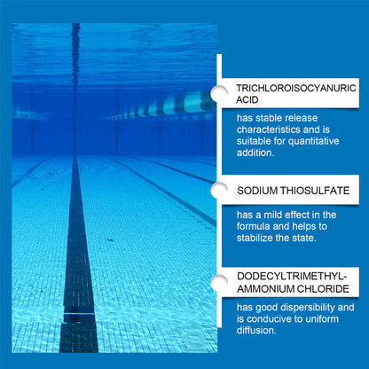 💧 Poolrensvätska – Kristallklart vatten utan besvär! ✨Farväl grönt vatten och skarpa kemikalier – varje gång rent, friskt poolvatten. 🏊‍♂️💙