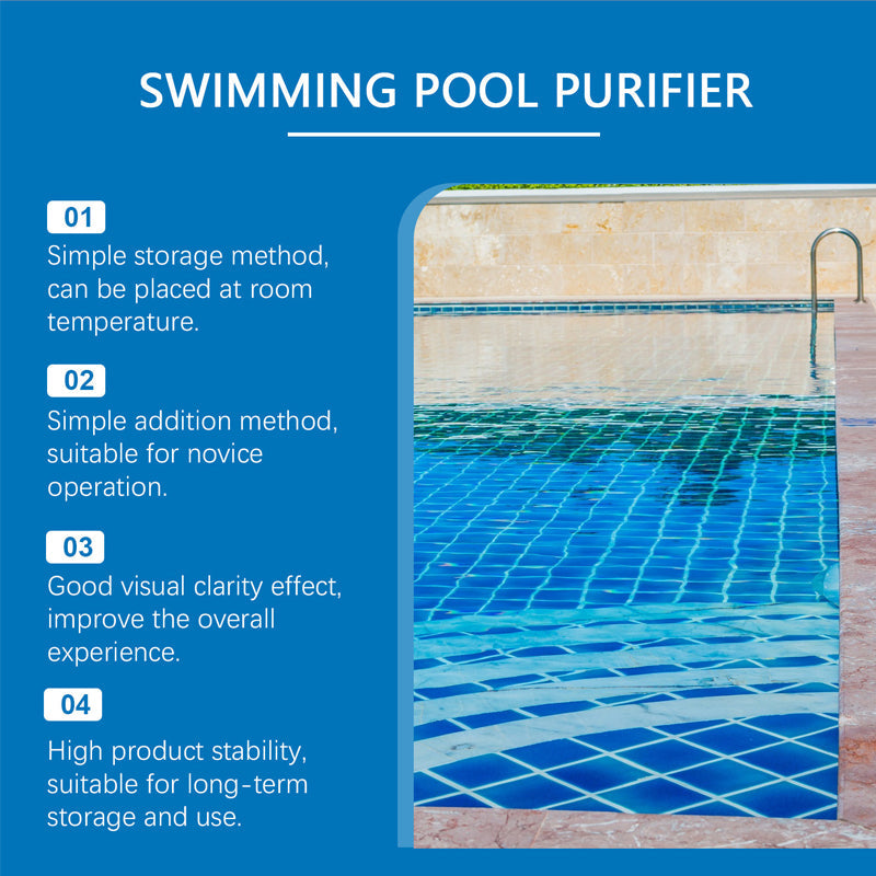 💧 Poolrensvätska – Kristallklart vatten utan besvär! ✨Farväl grönt vatten och skarpa kemikalier – varje gång rent, friskt poolvatten. 🏊‍♂️💙