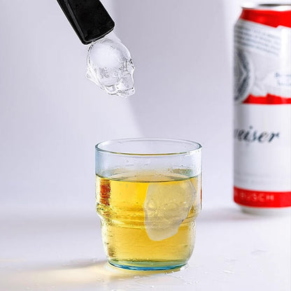 💀 KÖP 1 FÅ 1 GRATIS! 🧊 DIY Silikonform Dödskalle Isbitar – Livsmedelsgodkänd, Långsamt Smältande & Perfekt För Whiskey, Cocktails & Halloweenfester 🎃