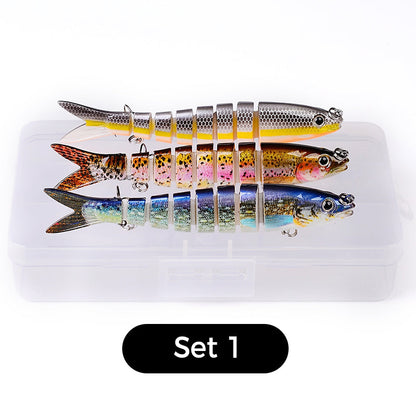 🐟 50 % RABATT UNDER BEGRÄNSAD TID! 🌊 Flerdelat bioniskt fiskedrag – realistisk simrörelse, 3D-ögon, söt- och saltvatten ✨