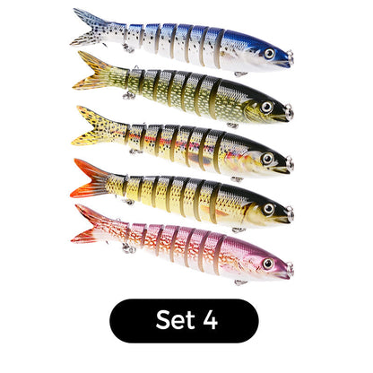 🐟 50 % RABATT UNDER BEGRÄNSAD TID! 🌊 Flerdelat bioniskt fiskedrag – realistisk simrörelse, 3D-ögon, söt- och saltvatten ✨