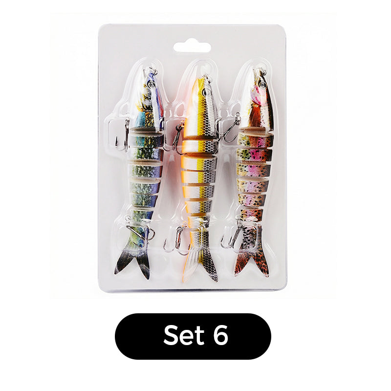 🐟 50 % RABATT UNDER BEGRÄNSAD TID! 🌊 Flerdelat bioniskt fiskedrag – realistisk simrörelse, 3D-ögon, söt- och saltvatten ✨