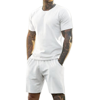 2-delat set med sport-T-shirt och shorts för herr