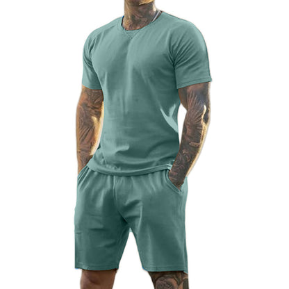 2-delat set med sport-T-shirt och shorts för herr