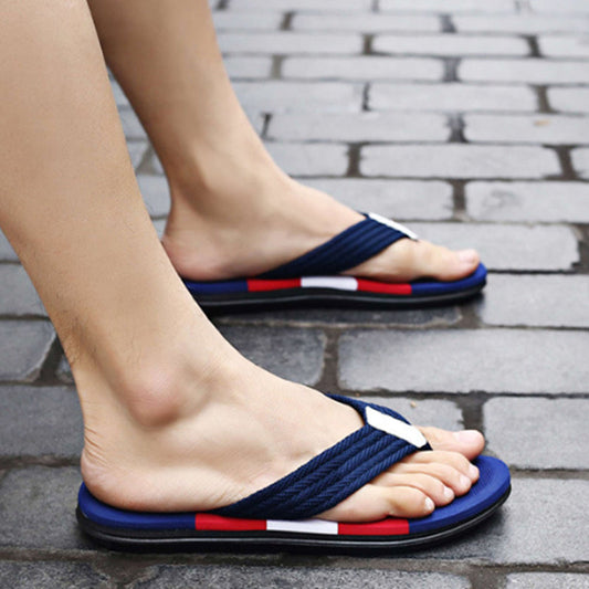 🩴 50% RABATT! 🔥 Herrars Casual Halkfria Flip-Flops – Lätt, Bekväm & Perfekt För Stranden, Poolen & Sommardagar ☀️