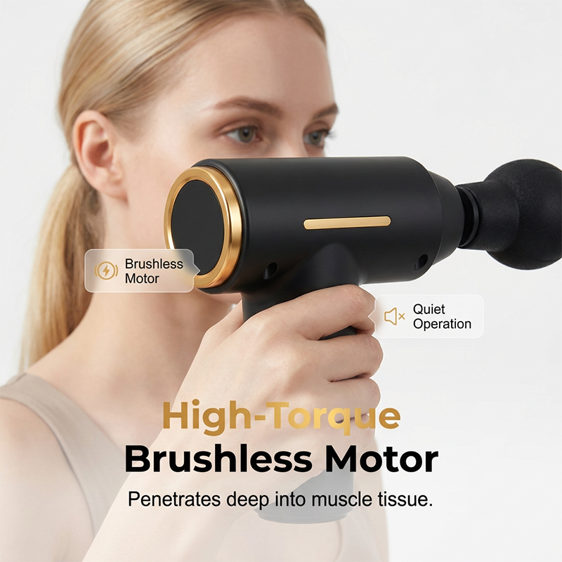 💪 50% RABATT! 🔋 Portabel Djupvävnadsmassagepistol – Tyst Motor, Justerbar Intensitet & Perfekt För Muskelavslappning & Återhämtning 🏋️‍♂️
