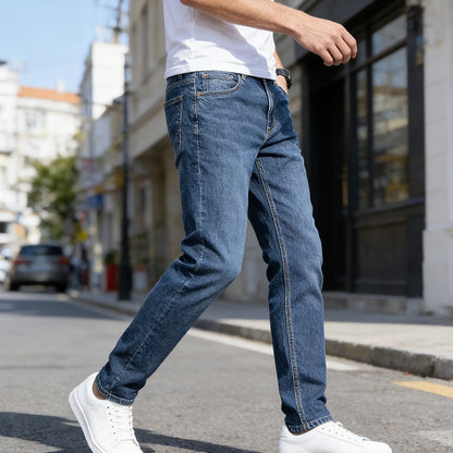 Classic Stretch Slim-Fit Jeans för män
