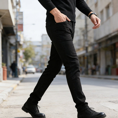 Classic Stretch Slim-Fit Jeans för män