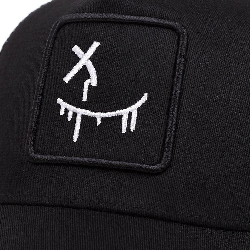 Unisex Street Style Smiley ansikte baseboll mössa