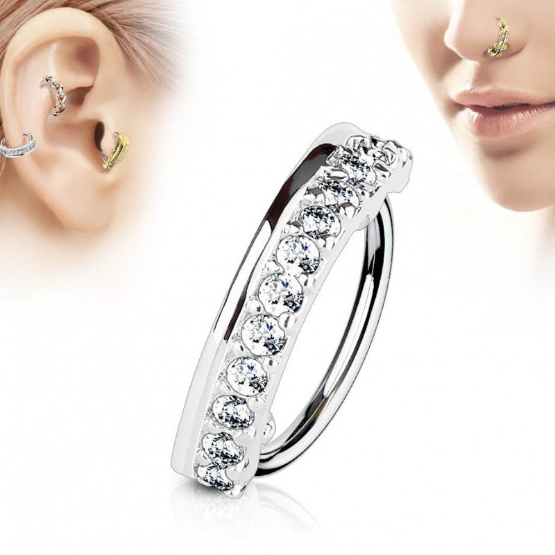 Diamant näsa ring smycken