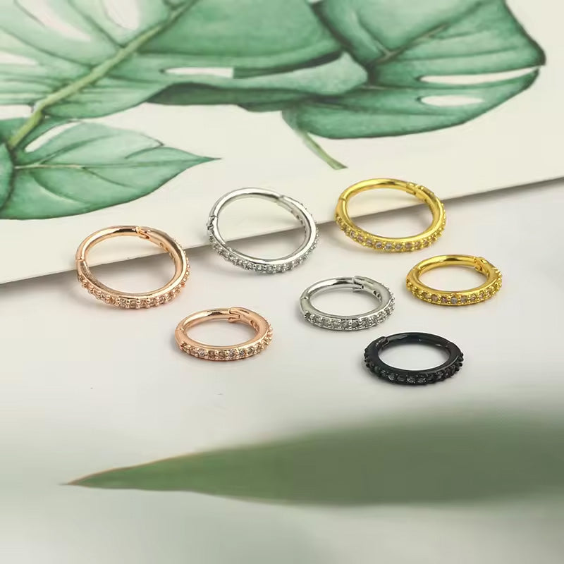 Diamant näsa ring smycken