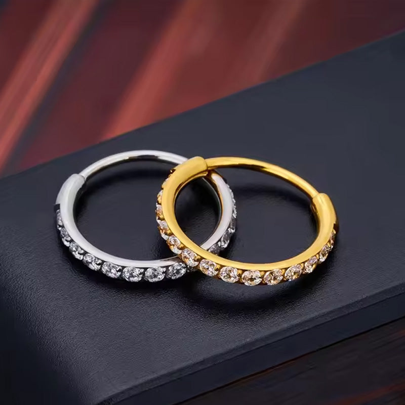 Diamant näsa ring smycken