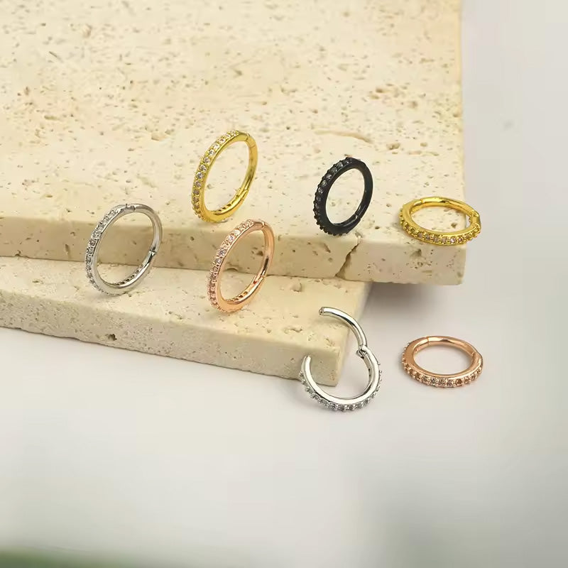 Diamant näsa ring smycken