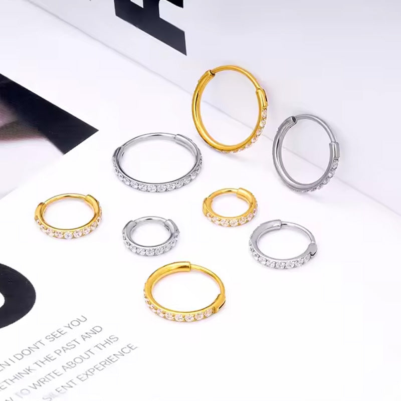 Diamant näsa ring smycken