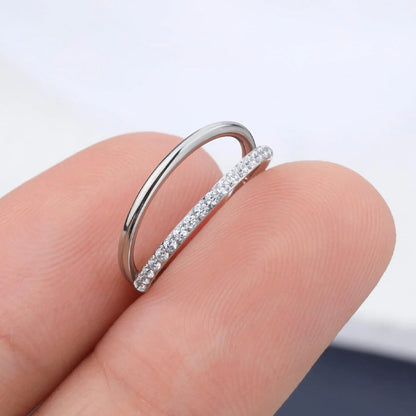 Diamant näsa ring smycken