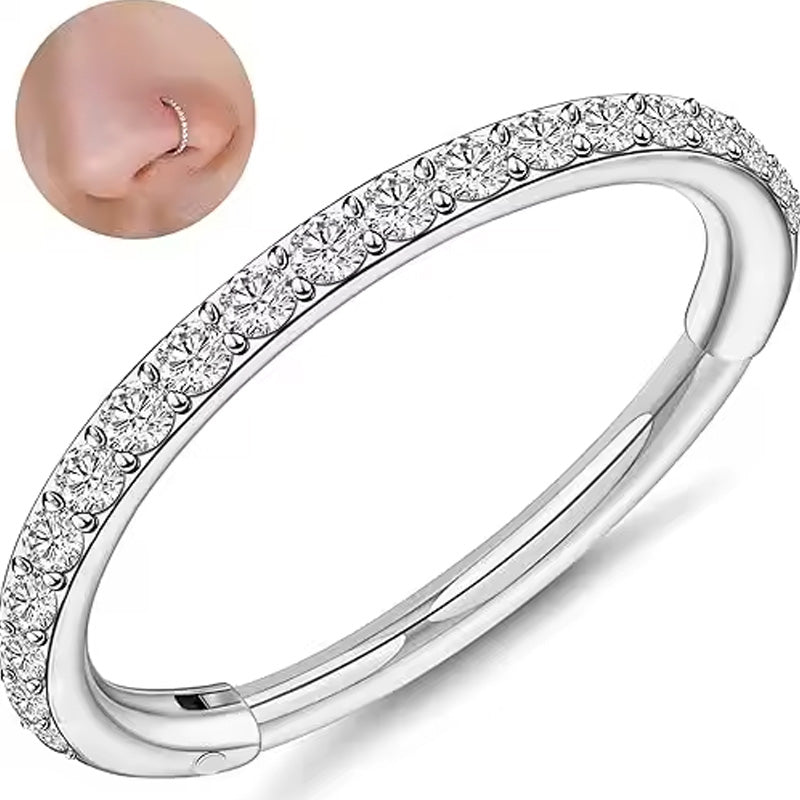 Diamant näsa ring smycken