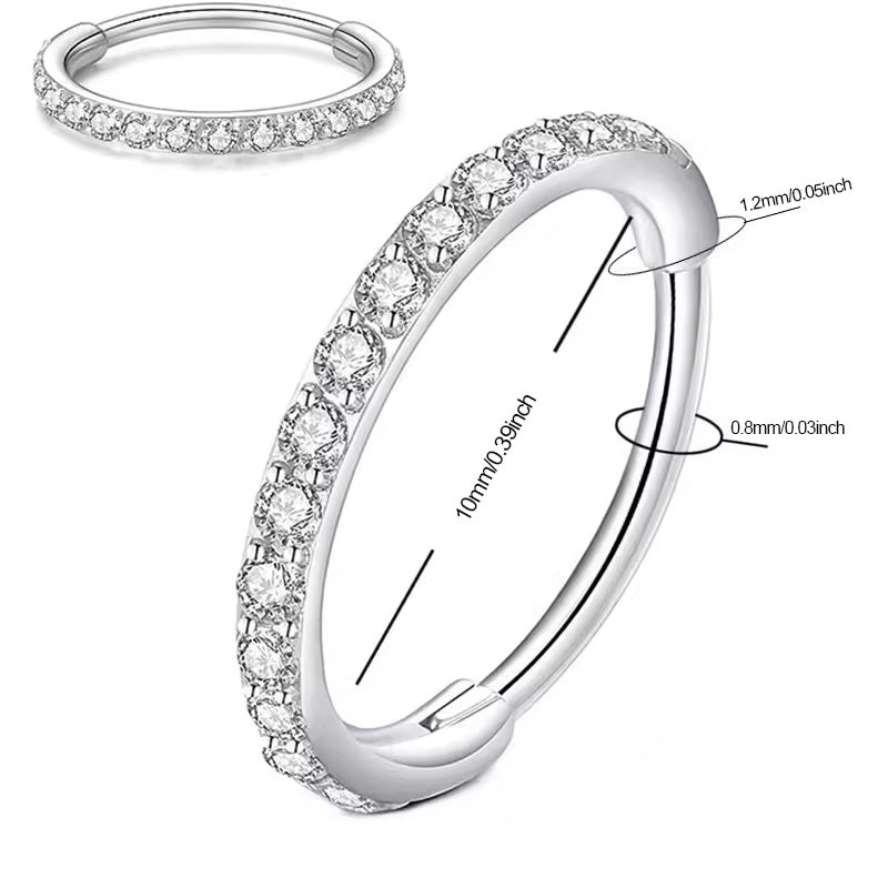 Diamant näsa ring smycken