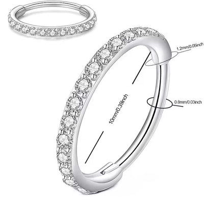 Diamant näsa ring smycken