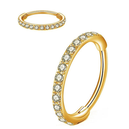 Diamant näsa ring smycken