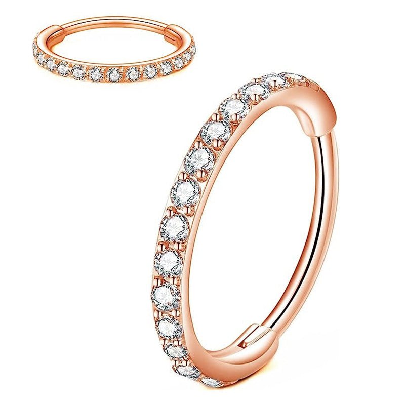 Diamant näsa ring smycken