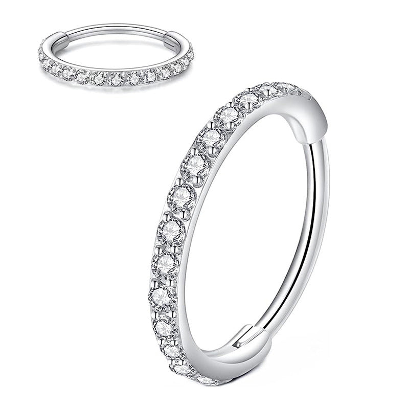 Diamant näsa ring smycken