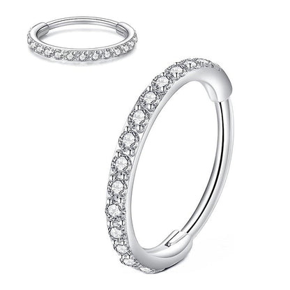 Diamant näsa ring smycken