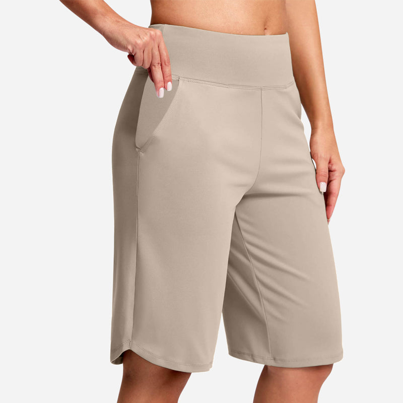 🏃‍♀️ 50% RABATT NU! Damernas högmidjade yogashorts med fickor – mjuka, flexibla & praktiska – perfekta för yoga, löpning & vardag 🧘‍♀️✨