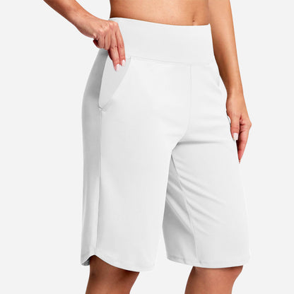 🏃‍♀️ 50% RABATT NU! Damernas högmidjade yogashorts med fickor – mjuka, flexibla & praktiska – perfekta för yoga, löpning & vardag 🧘‍♀️✨