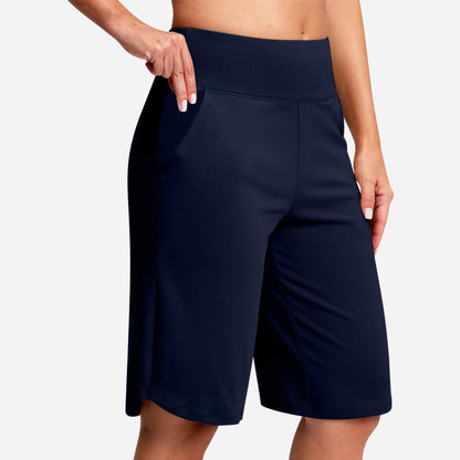 🏃‍♀️ 50% RABATT NU! Damernas högmidjade yogashorts med fickor – mjuka, flexibla & praktiska – perfekta för yoga, löpning & vardag 🧘‍♀️✨