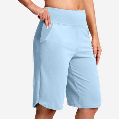 🏃‍♀️ 50% RABATT NU! Damernas högmidjade yogashorts med fickor – mjuka, flexibla & praktiska – perfekta för yoga, löpning & vardag 🧘‍♀️✨