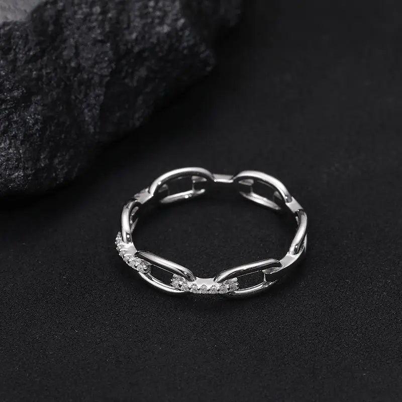💍 50% RABATT! ✨ Gnistrande Öppen Ring med Kubisk Zirkonia – Elegant Design, Justerbar & Perfekt För Både Vardag & Fest 💎
