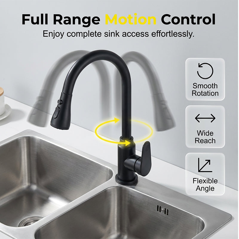 🚰 50% RABATT! 🔧 Modern Utdragbar Kökskran – Flexibel Design, Enkel Installation & Perfekt För Diskning & Vardagsbruk I Köket 🏠