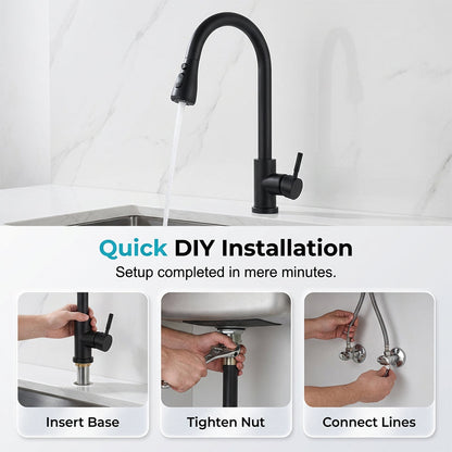 🚰 50% RABATT! 🔧 Modern Utdragbar Kökskran – Flexibel Design, Enkel Installation & Perfekt För Diskning & Vardagsbruk I Köket 🏠