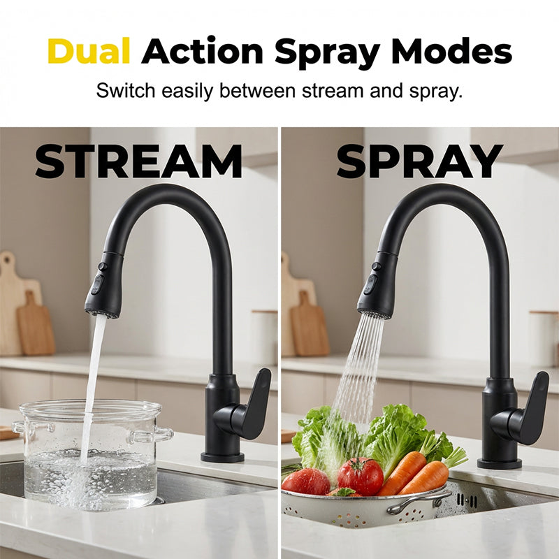 🚰 50% RABATT! 🔧 Modern Utdragbar Kökskran – Flexibel Design, Enkel Installation & Perfekt För Diskning & Vardagsbruk I Köket 🏠