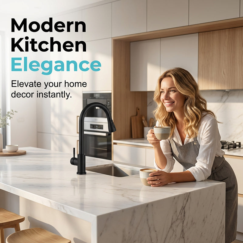 🚰 50% RABATT! 🔧 Modern Utdragbar Kökskran – Flexibel Design, Enkel Installation & Perfekt För Diskning & Vardagsbruk I Köket 🏠