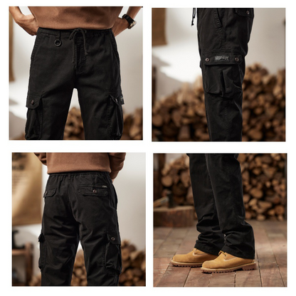 👖50% RABATT NU! 🛠️ Taktiska cargo-byxor i bomull – många fickor, förstärkta sömmar & justerbar midja 👖🪖