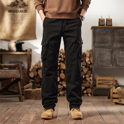 👖50% RABATT NU! 🛠️ Taktiska cargo-byxor i bomull – många fickor, förstärkta sömmar & justerbar midja 👖🪖