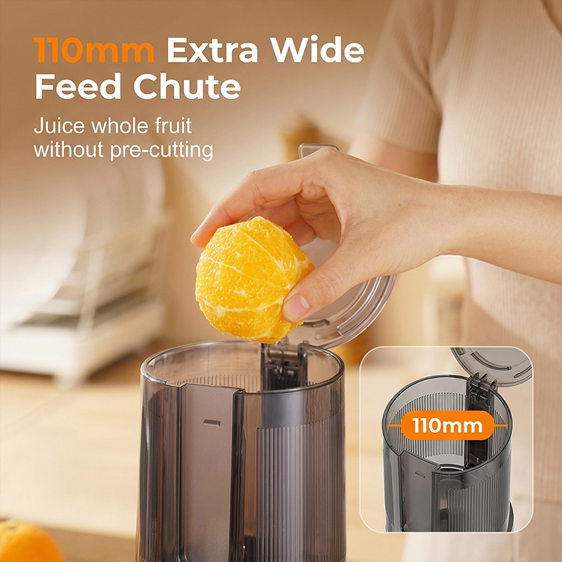 ✨🥤60% RABATT + FRI FRAKT🍎Högavkastande Kallpressjuicer – 110mm Ultrabred Matningstratt, 98% Juiceutvinning & Enkel Rengöring ⚡