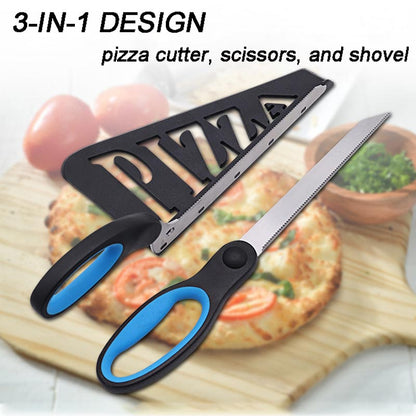 3-i-1 rostfria pizzaskärare