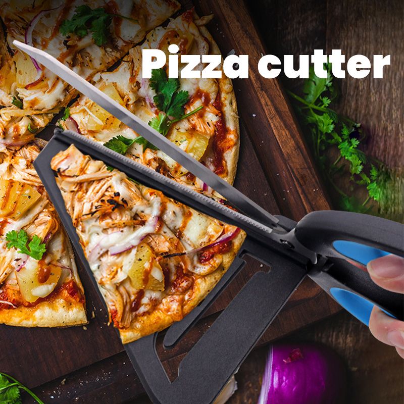 3-i-1 rostfria pizzaskärare