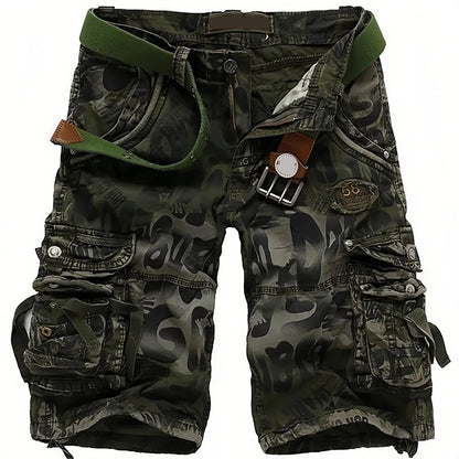 Cargoshorts för män med flera fickor