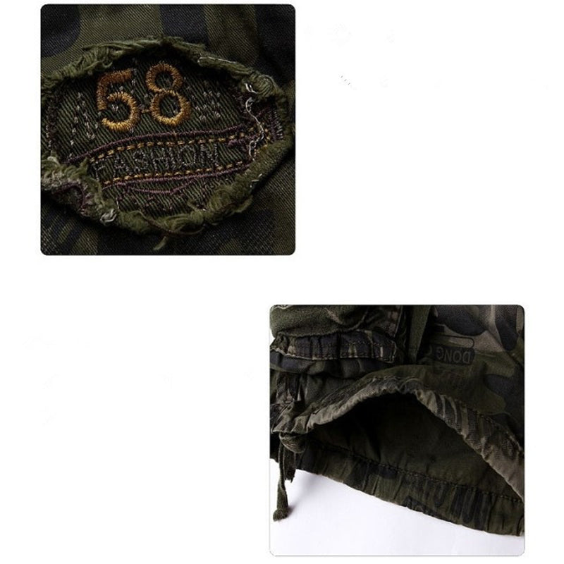 Cargoshorts för män med flera fickor