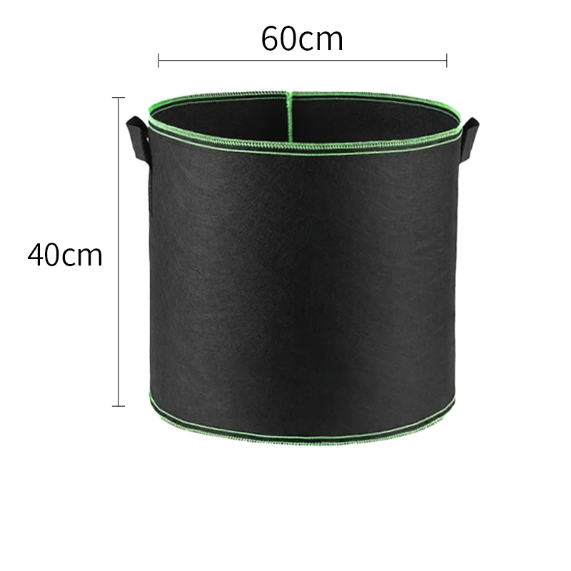 Förstärkt odlingspåse av non-woven-material med handtag