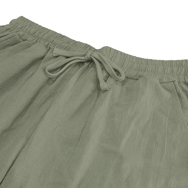 👖 50% RABATT 🌿 | Fritidsbyxor i linneblandning | Lätta och luftiga