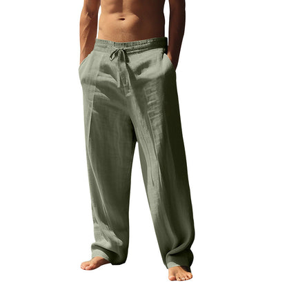 👖 50% RABATT 🌿 | Fritidsbyxor i linneblandning | Lätta och luftiga
