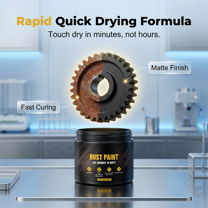 🛡️ Köp 2 få 1 Gratis! 🎨 Vattenbaserad Metallisk Färg Rostomvandlare – Förvandlar Rost till Skydd – Perfekt för Bil, Staket & Verktyg 🔧